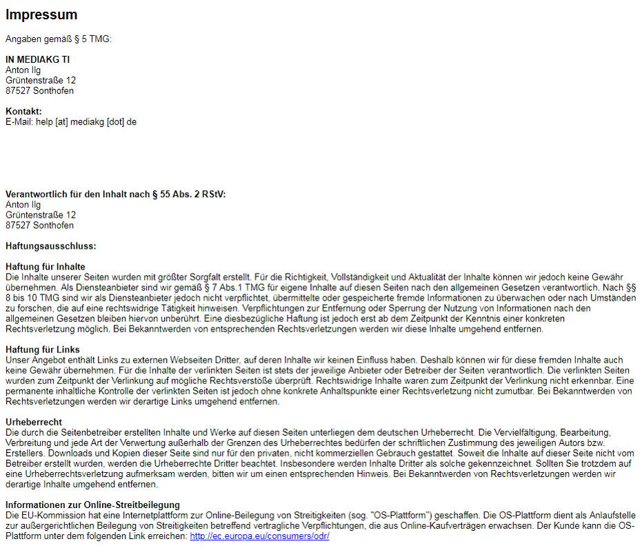 Impressum