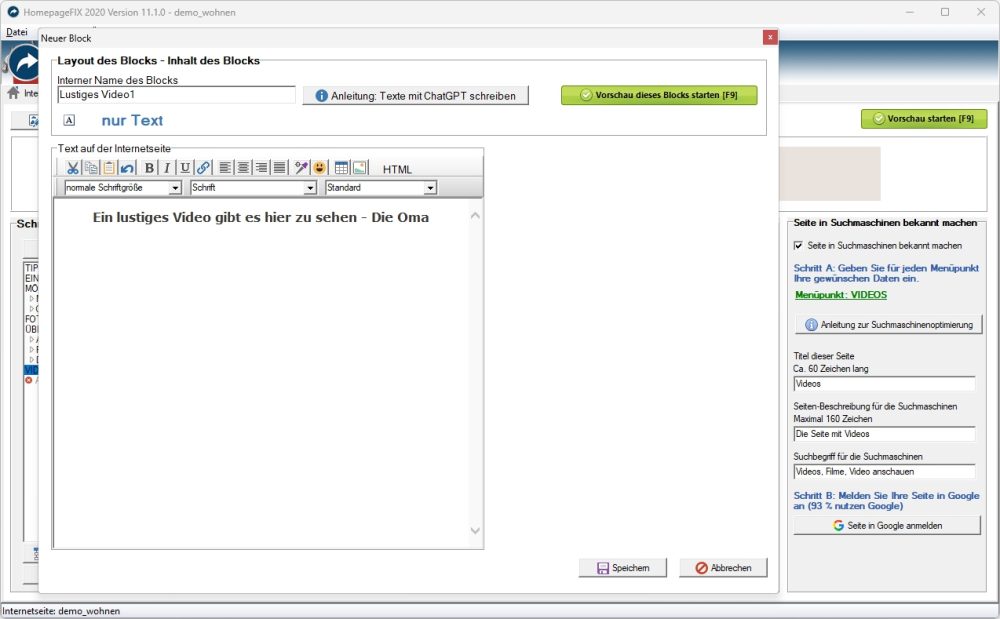 Homepage Software